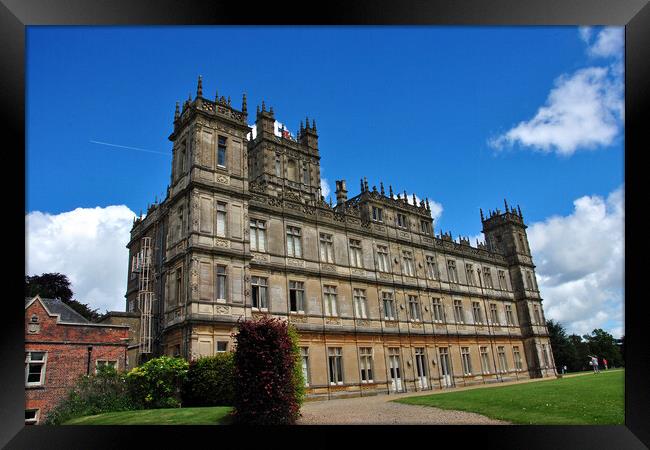 Highclere Castle Downton Abbey England United Kingdom Framed Print by Andy Evans Photos