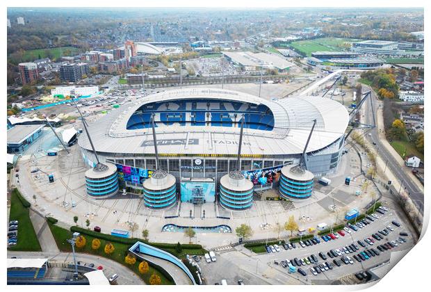 Etihad Stadium From The Air  Print by Apollo Aerial Photography