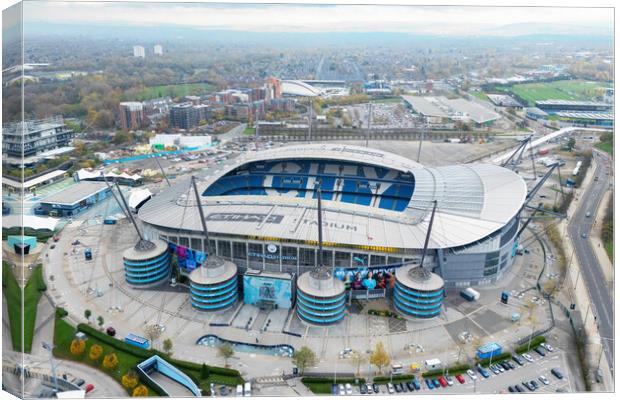 Etihad Stadium From The Air Canvas Print by Apollo Aerial Photography