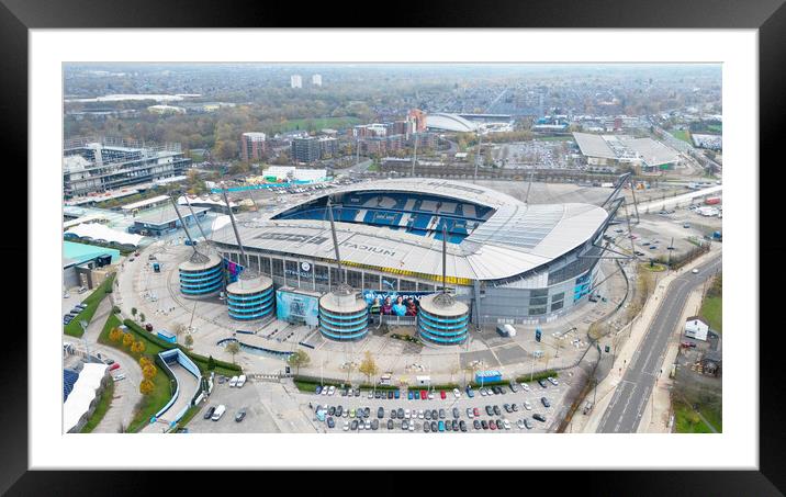 Etihad Stadium From The Air  Framed Mounted Print by Apollo Aerial Photography