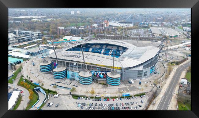 Etihad Stadium From The Air  Framed Print by Apollo Aerial Photography