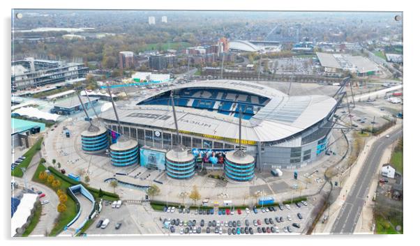 Etihad Stadium From The Air  Acrylic by Apollo Aerial Photography