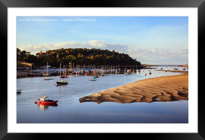 Conwy Harbour on the River Wales Coast Framed Mounted Print by Pearl Bucknall
