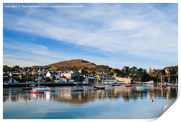 Conwy Harbour on the River Wales Coast Print by Pearl Bucknall