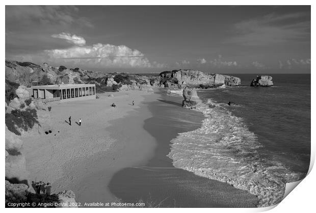 Sao Rafael Beach Overview - Albufeira Print by Angelo DeVal