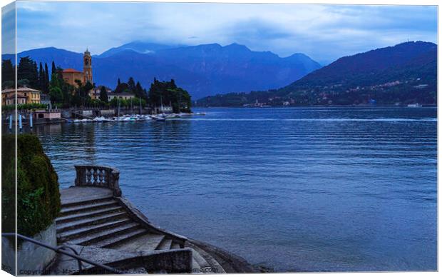 Peaceful Lake Maggiore, Italy. Canvas Print by Maggie Bajada