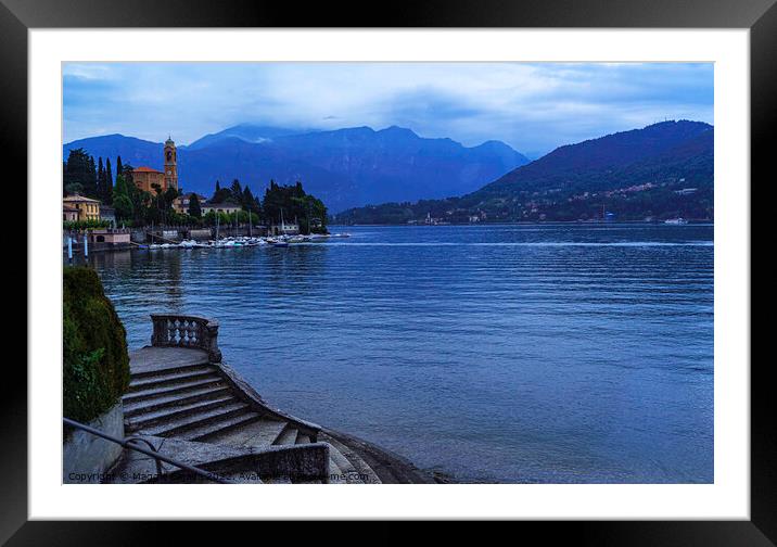 Peaceful Lake Maggiore, Italy. Framed Mounted Print by Maggie Bajada
