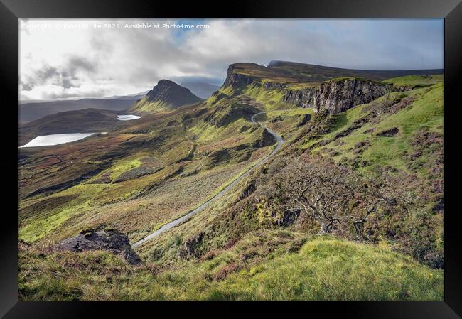 Quiraing vista Isle of Skye Framed Print by Kevin White