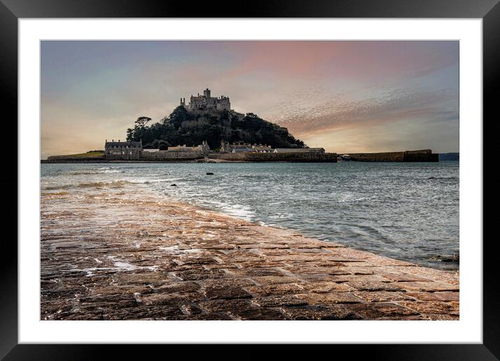 St Michaels mount Cornwall Framed Mounted Print by kathy white