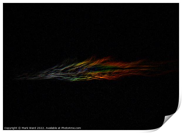 Rainbow Angel Cloud Print by Mark Ward