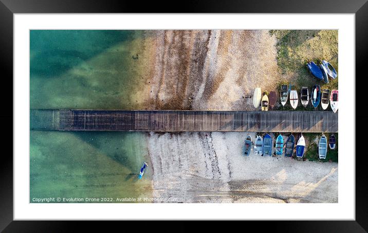 Launching Ramp Framed Mounted Print by Evolution Drone