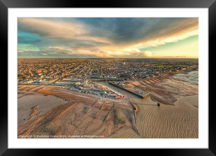 Whitstable Harbour aerial photograph Framed Mounted Print by Evolution Drone