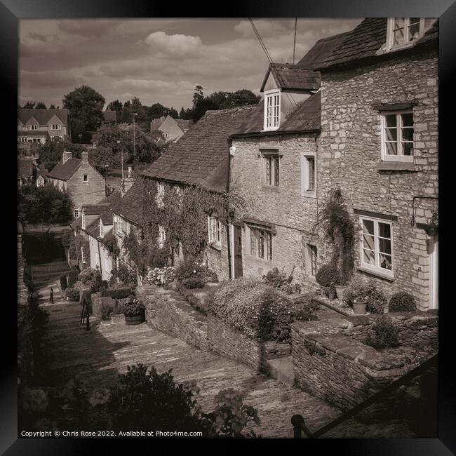 Tetbury, The Chipping Steps Framed Print by Chris Rose