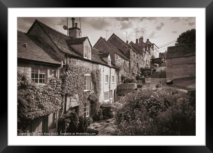 Tetbury, The Chipping Steps Framed Mounted Print by Chris Rose