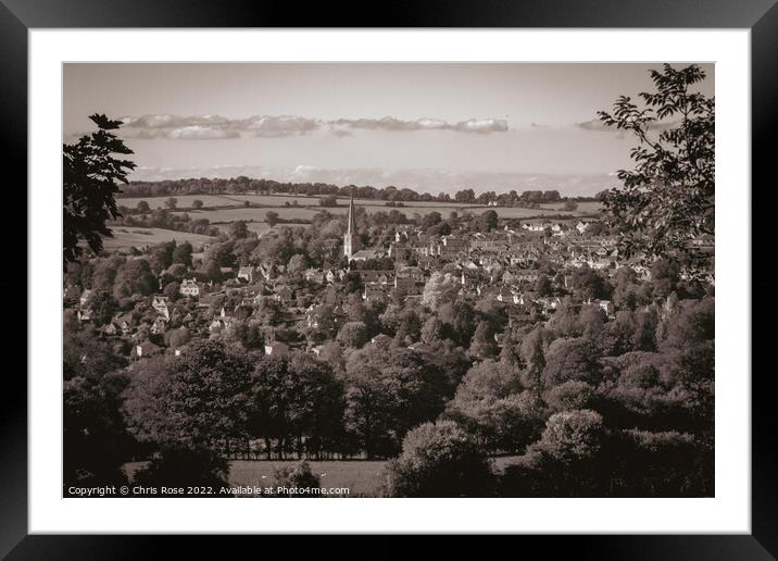 Painswick countryside Framed Mounted Print by Chris Rose