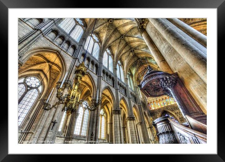 Notre Dame Cathedral Reims  Framed Mounted Print by David Pyatt