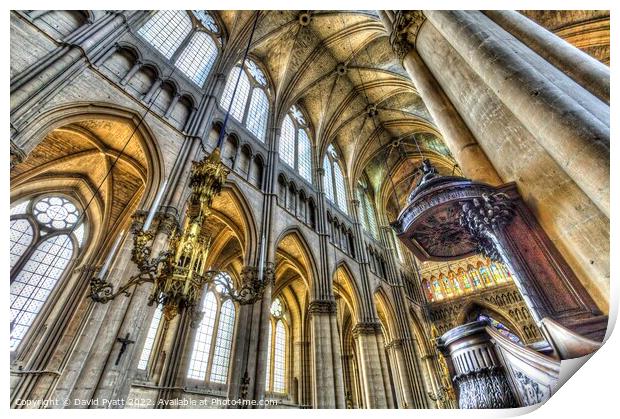 Notre Dame Cathedral Reims  Print by David Pyatt