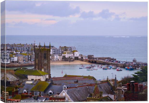 Enchanting View of St Ives Canvas Print by Beryl Curran