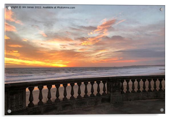 Sunrise over the Balustrade Acrylic by Jim Jones