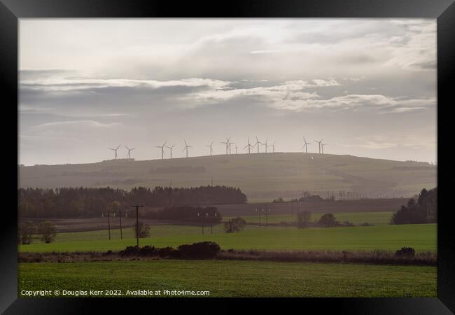 Tullo Wind Farm, Laurencekirk Framed Print by Douglas Kerr