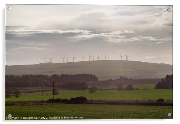 Tullo Wind Farm, Laurencekirk Acrylic by Douglas Kerr