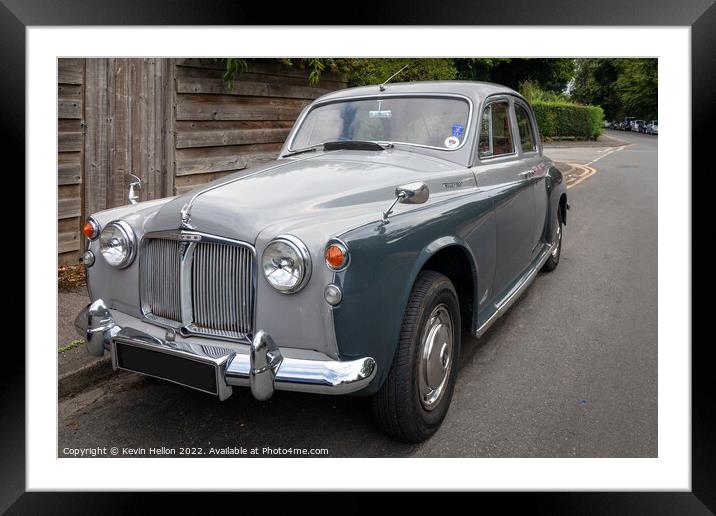 Rover 100 classic car Framed Mounted Print by Kevin Hellon