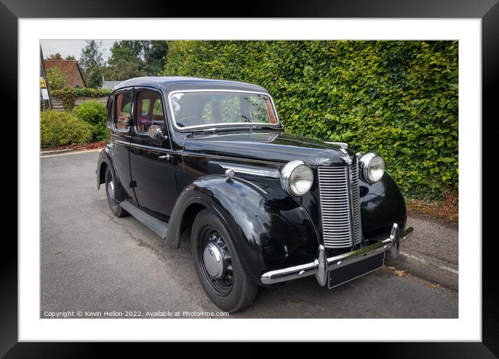 1939 Austin 10 classic car Framed Mounted Print by Kevin Hellon