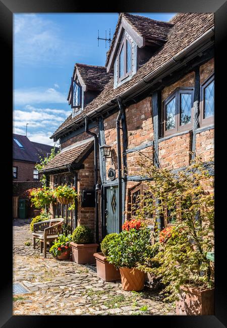 Cottages in Old Aylesbury, Buckinghamshire, England Framed Print by Kevin Hellon