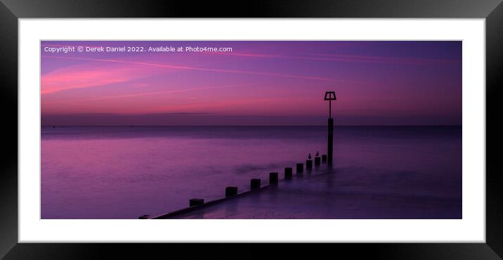 The Majestic Boscombe Sunrise Framed Mounted Print by Derek Daniel
