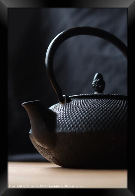The Tea Lovers Black Teapot Framed Print by Imladris 