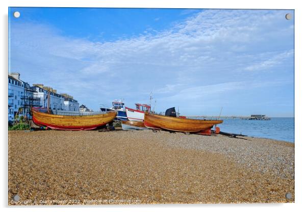  The Beach at Deal Kent Acrylic by Diana Mower