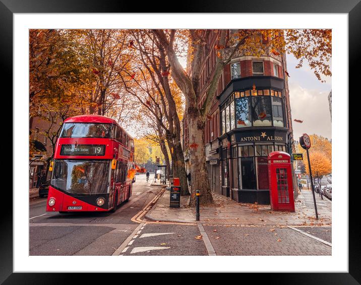Autumn in London Framed Mounted Print by Andrew Scott