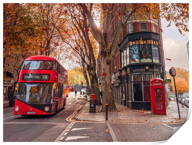 Autumn in London Print by Andrew Scott