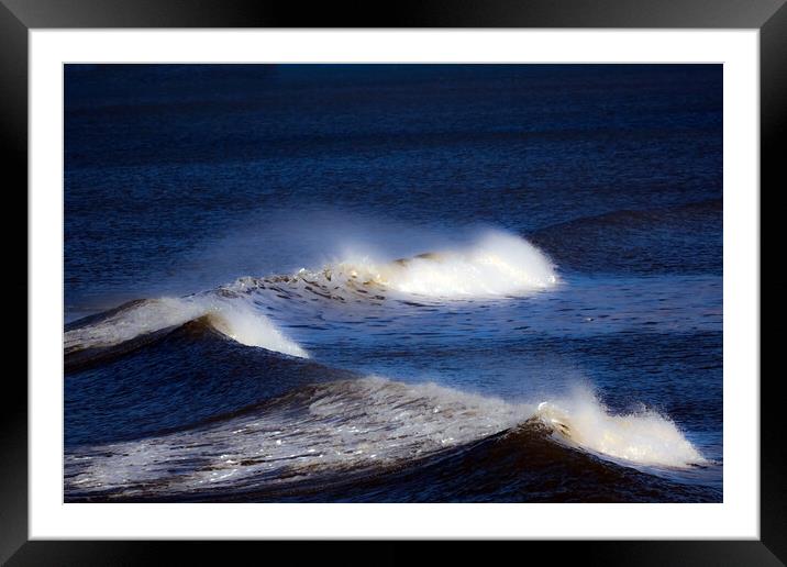 WHITE HORSES  Framed Mounted Print by Andrew chittock
