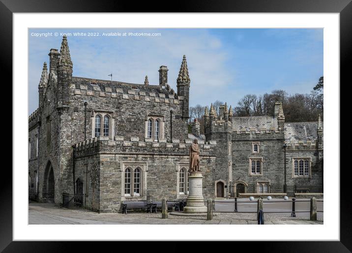 Historic Tavistock old buildings Framed Mounted Print by Kevin White
