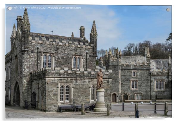 Historic Tavistock old buildings Acrylic by Kevin White