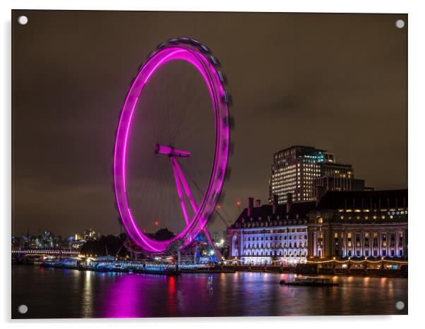 The London Eye Acrylic by Andrew Scott