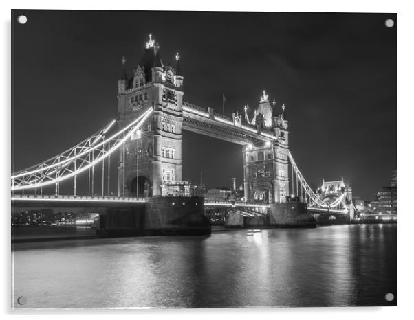 Tower Bridge London Acrylic by Andrew Scott