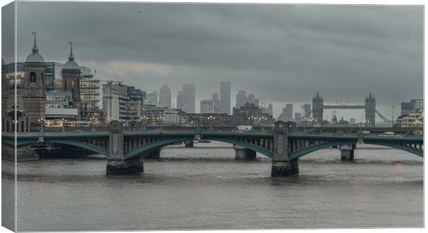 Thames views London Canvas Print by Andrew Scott