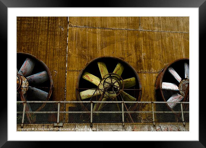 propellers Framed Mounted Print by Jo Beerens