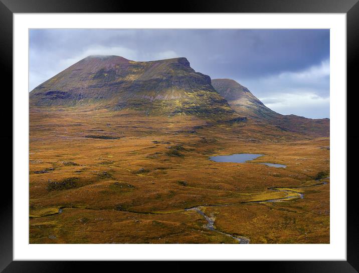 The Rugged Landscape of Assynt Framed Mounted Print by Anthony McGeever