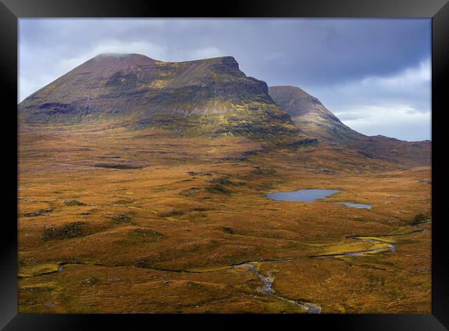 The Rugged Landscape of Assynt Framed Print by Anthony McGeever