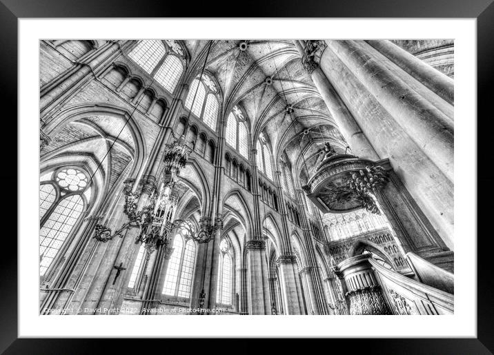 Reims Notre Dame Cathedral Framed Mounted Print by David Pyatt