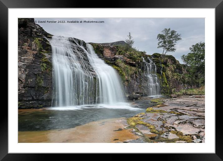 The Ardessie Falls, Dundonnell, NW Highlands, Scotland, UK Framed Mounted Print by David Forster