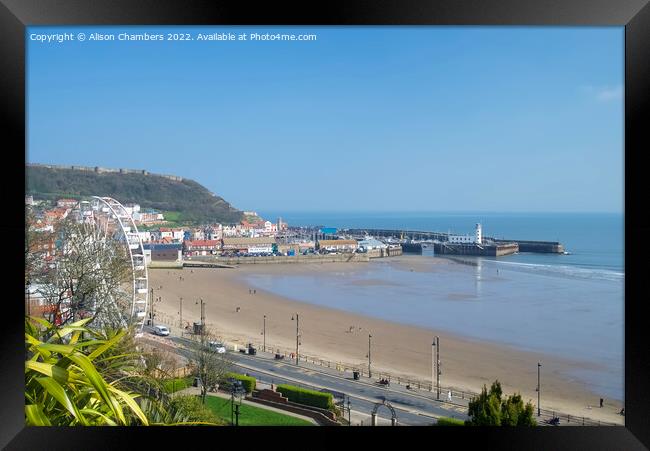 Scarborough View Framed Print by Alison Chambers