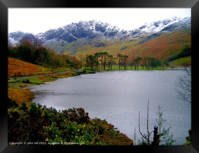 Haystacks Mountain in March Framed Print by john hill