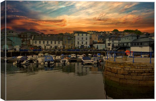 falmouth,Falmouth sunset Canvas Print by kathy white