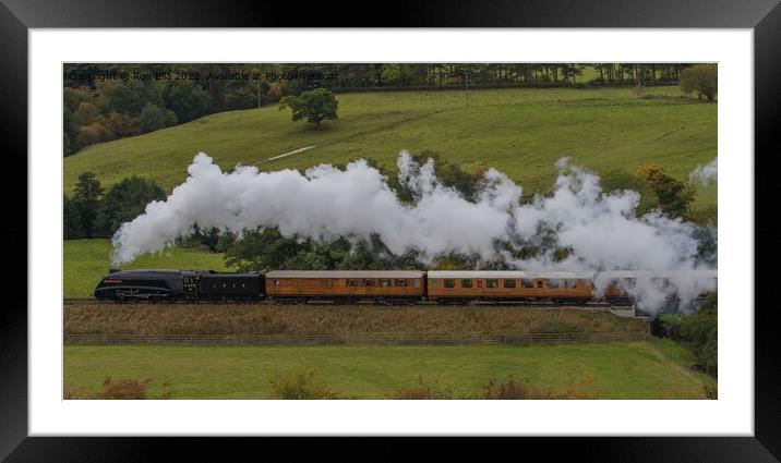 Sir Nigel Gresley: A Steam-Powered Journey Through Framed Mounted Print by Ron Ella