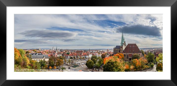 Erfurt panorama Framed Mounted Print by Dirk Rüter