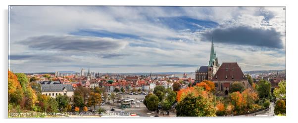 Erfurt panorama Acrylic by Dirk Rüter